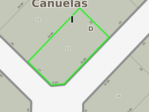 3 lotes en Cañuelas